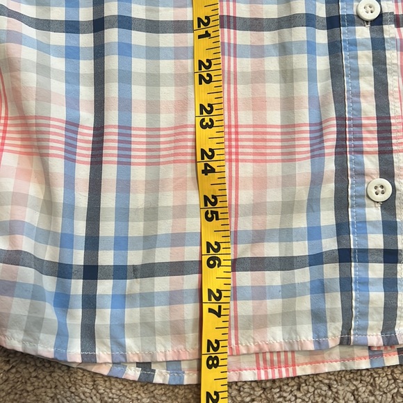Columbia PFG pink and blue plaid long sleeve button down fishing shirt - Picture 8 of 9